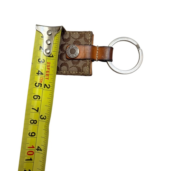 Coach vintage y2k rare signature brown key ring charm photo book keyring - Picture 2 of 6
